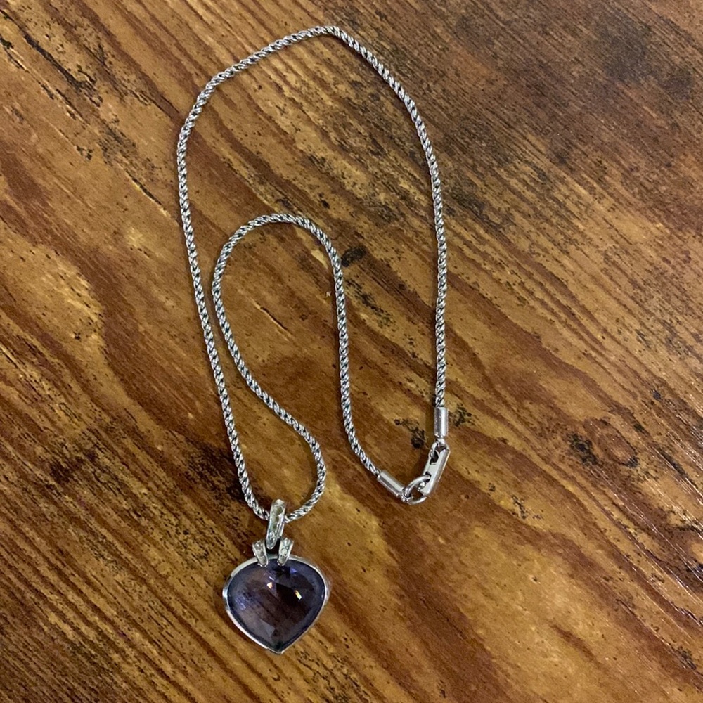 Like new Swarovski heart necklace
